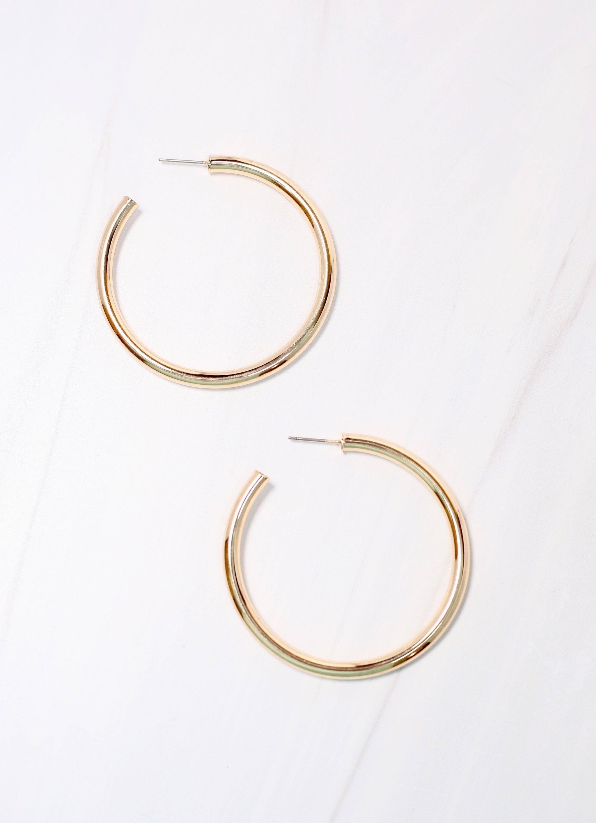 Arden Satin Hoop Earring GOLD