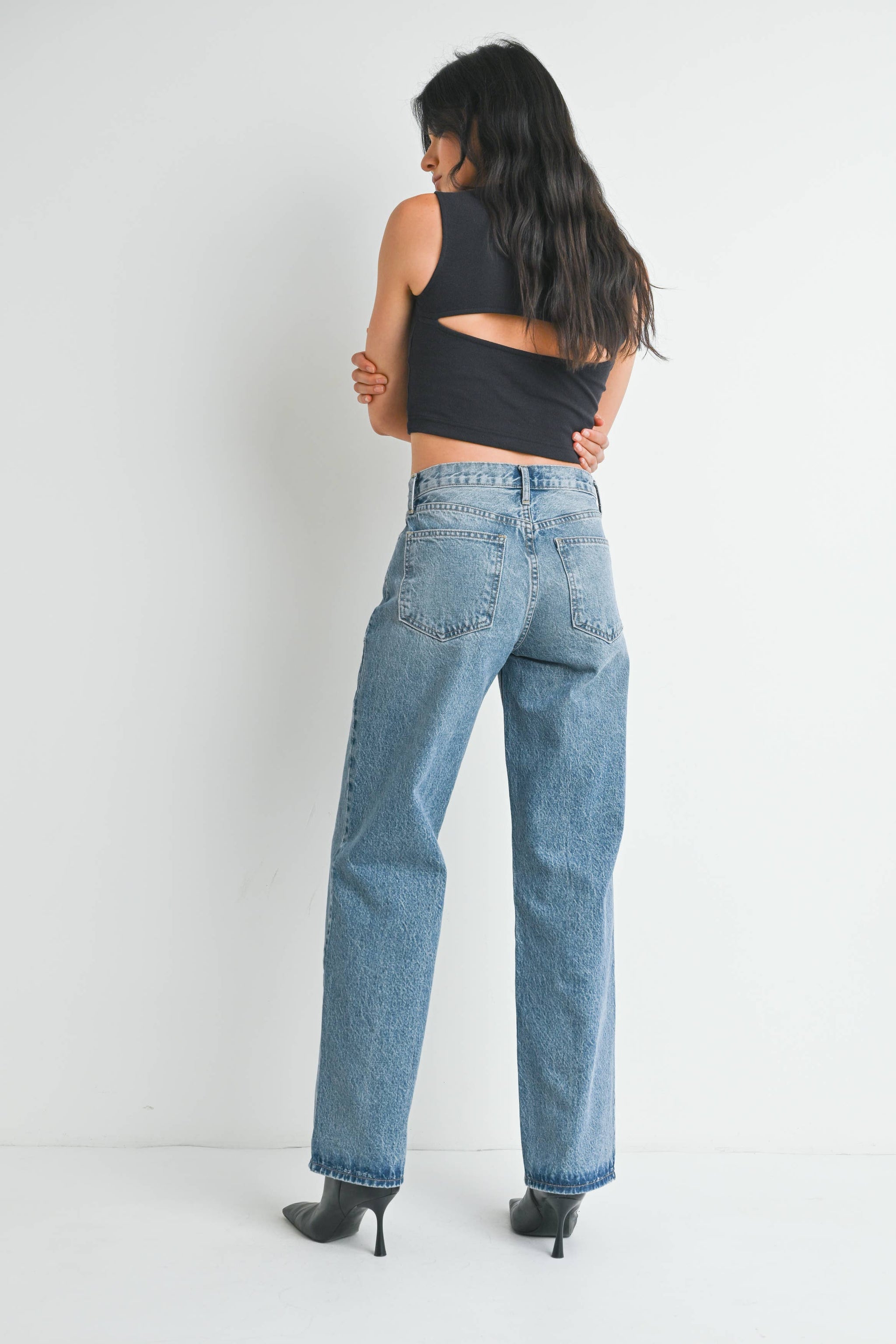 Just Black Denim Relaxed Straight Jean