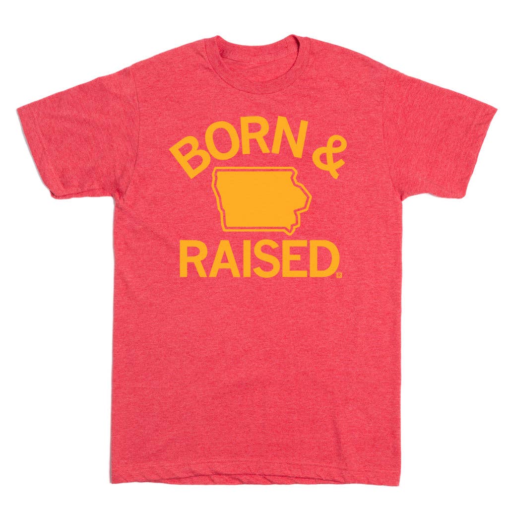 Iowa State Born & Raised Red T-shirt