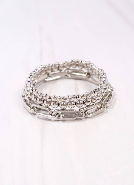 Silver Bracelet Set