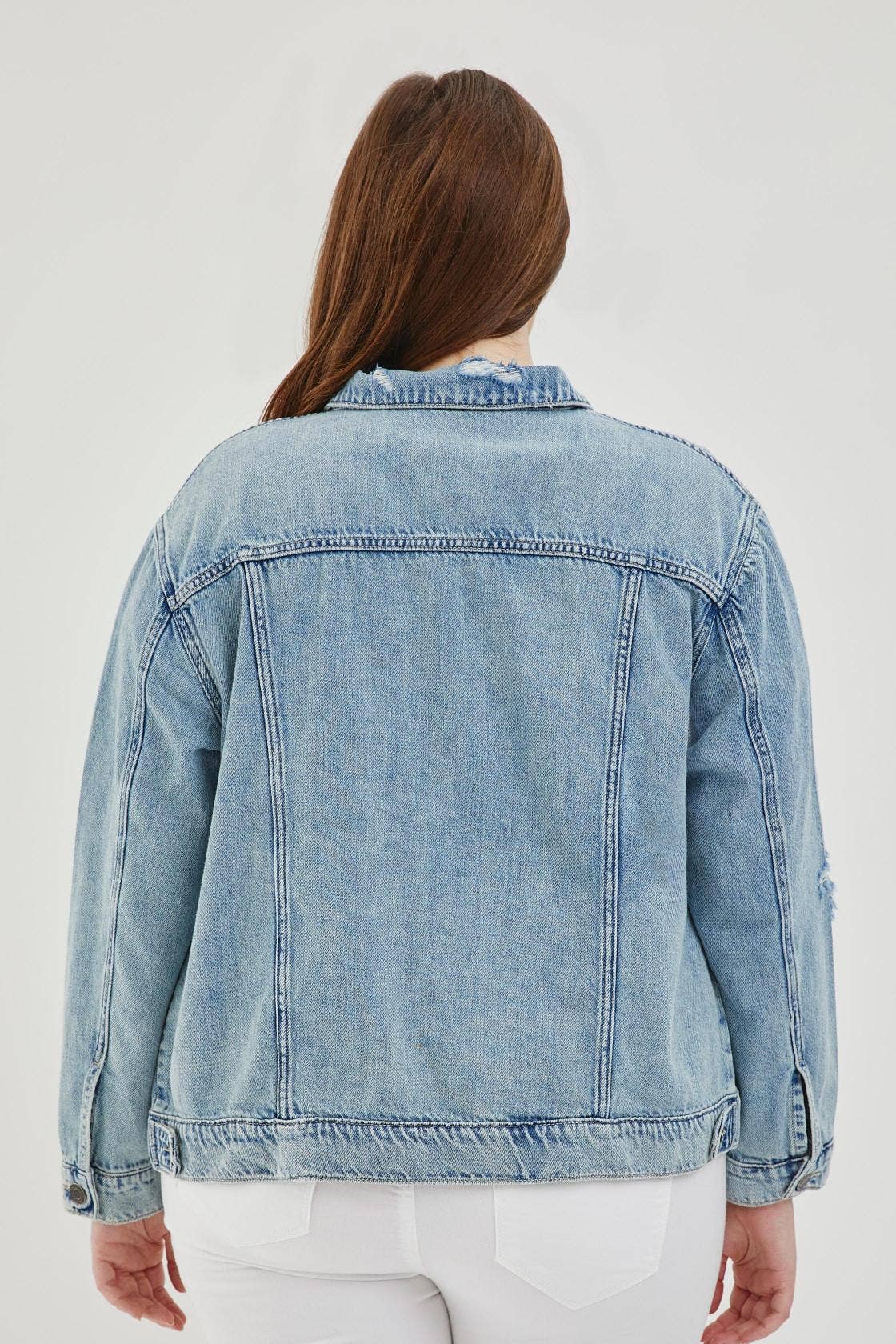 Plus Size Oversized Denim Jacket