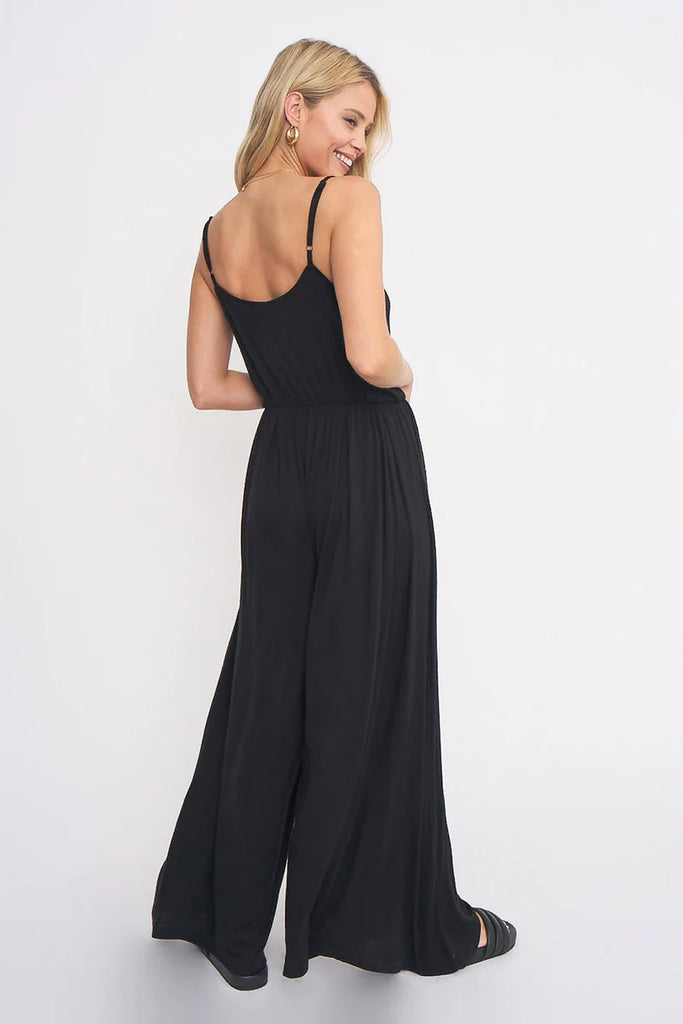 Project Social T Black Wide Leg Jumpsuit