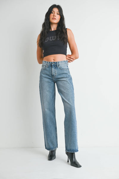 Just Black Denim Relaxed Straight Jean