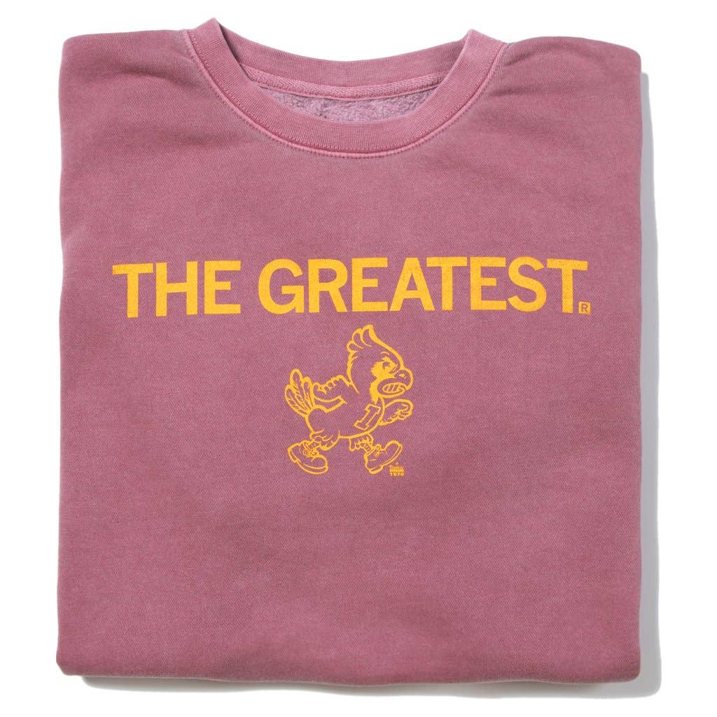 Pigment Maroon The Greatest - Cy Crew Sweatshirt