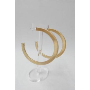 Gold Luxe Large Round Hoop Earrings