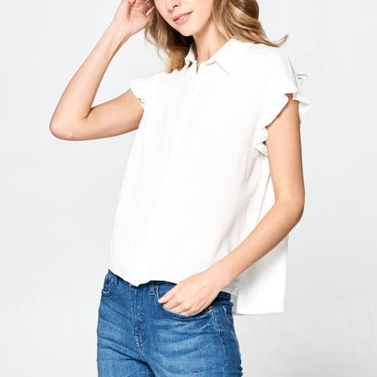 White  Collar Top