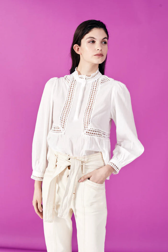 Deluc White Mintak Blouse