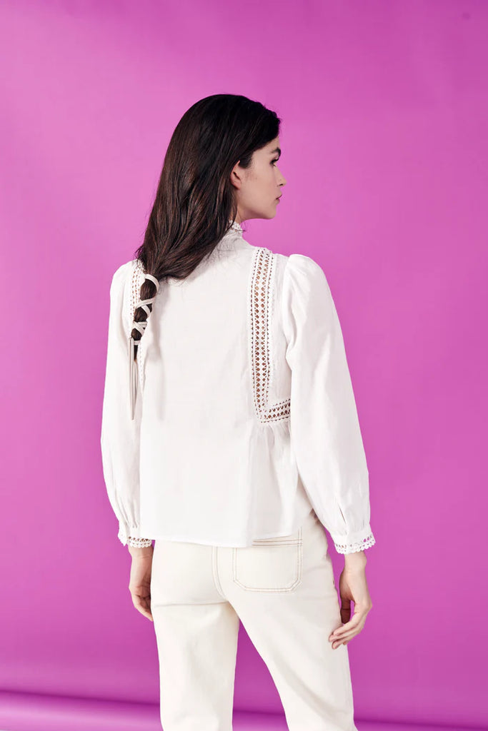 Deluc White Mintak Blouse