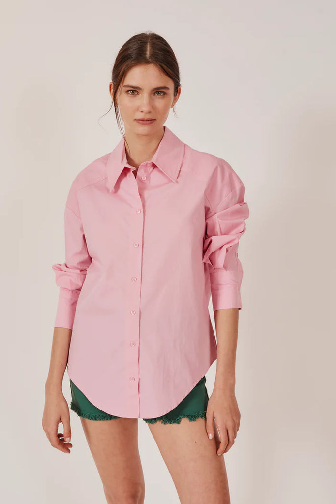 Deluc Clero Oversize Button Down Top