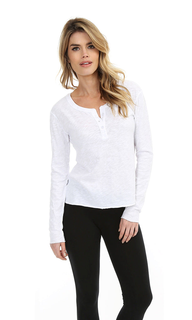 Long Sleeve Henley Tee