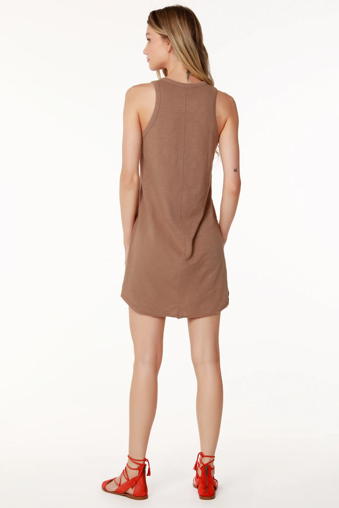 bobi Sage Green Center Seam Tank Dress