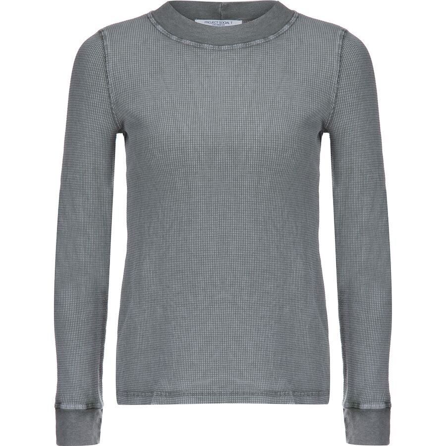 Daxton Washed Thermal Mock Neck Top